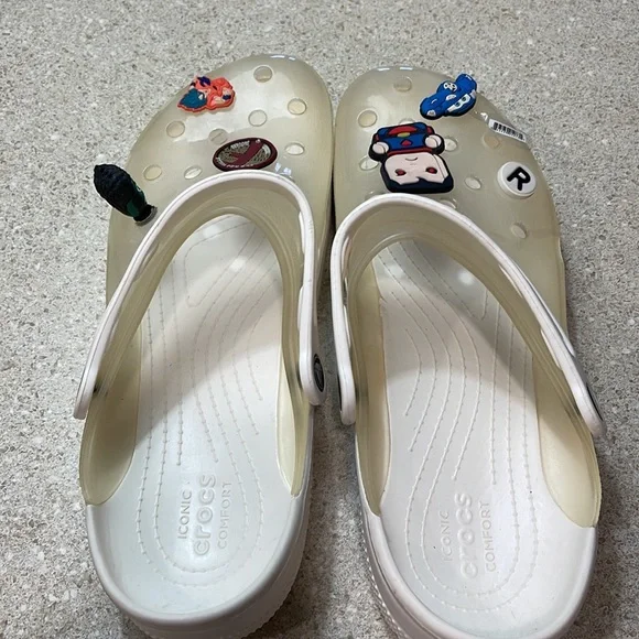 White translucent crocs - Picture 2 of 3